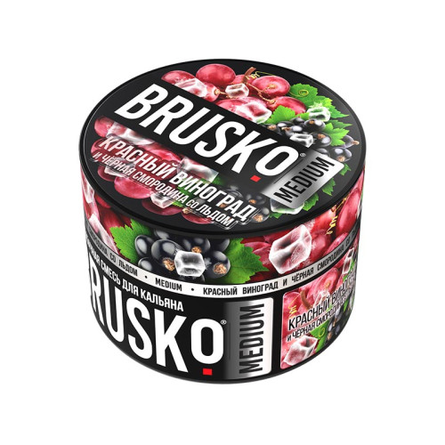 Смесь BRUSKO MEDIUM 50г - Красный виноград и чёрная смородина со льдом