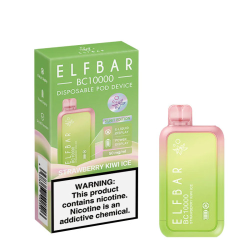 Электронная сигарета Elf Bar BC 10000 затяжек - Strawberry kiwi ice (Клубника киви лед)