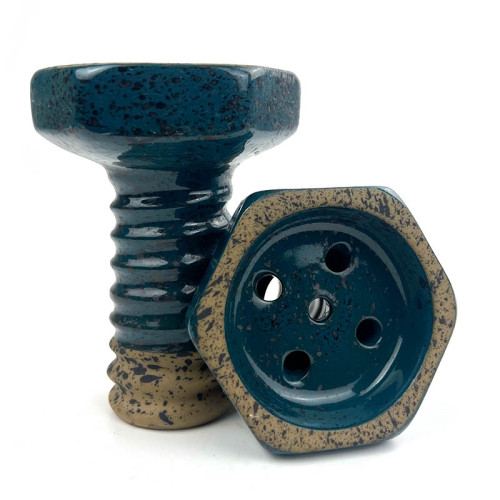 Чаша для кальяна Thor Bowls Evil Screw Glaze Зеленая Прямоток