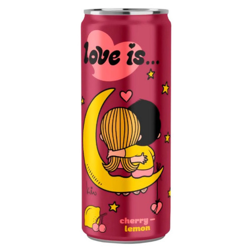 Напиток газ. Love is Вишня-Лимон (Бордовый) 330мл