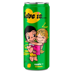 Напиток газ. Love is Яблоко-Лимон (Зеленый) 330мл