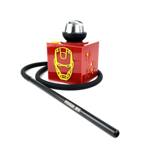 Кальян Hookah Box - Iron Man 20см (Полный комплект)