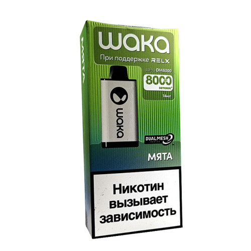 Электронная сигарета Waka DM 8000 затяжек - Mint (Мята)