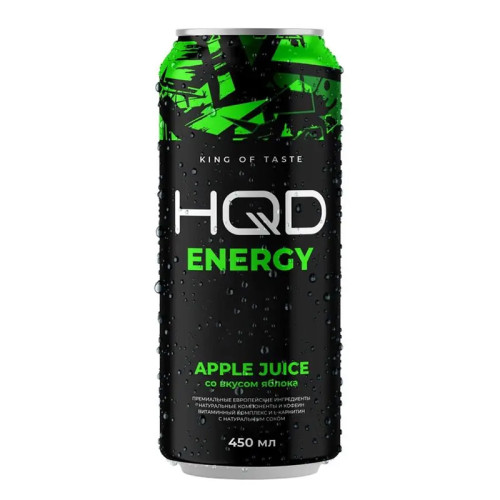 Энергетический напиток HQD Energy - Apple Juice (Яблоко) 450мл