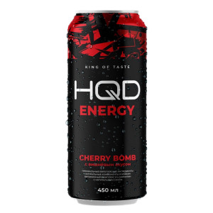 Энергетический напиток HQD Energy - Cherry Bomb (Вишня) 450мл