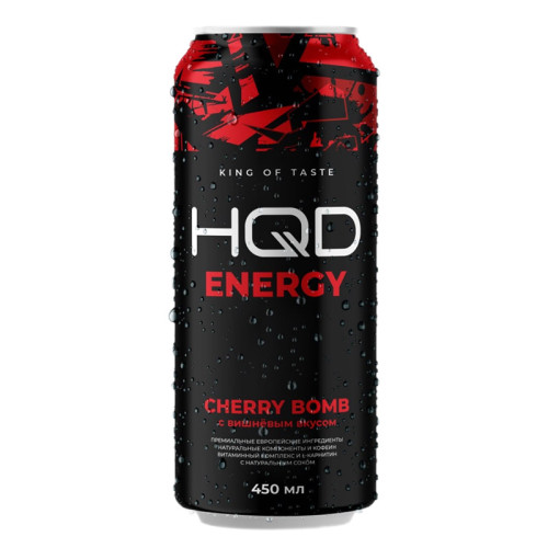 Энергетический напиток HQD Energy - Cherry Bomb (Вишня) 450мл