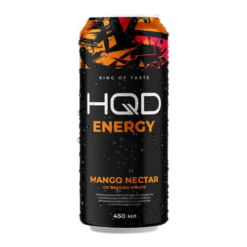 Энергетический напиток HQD Energy - Mango Nectar (Манго) 450мл