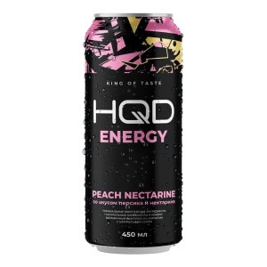 Энергетический напиток HQD Energy - Peach Nectarine (Персик Нектарин) 450мл