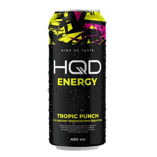 Энергетический напиток HQD Energy - Tropic Punch (Тропические фрукты) 450мл