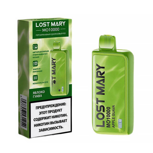 Электронная сигарета LOST MARY MO 10000 затяжек - Apple Guava (Яблоко Гуава)