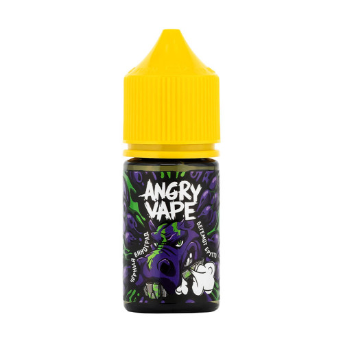 Жидкость Angry Vape - Бегемот Брутто (Черный виноград) 30мл 20мг