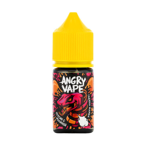 Жидкость Angry Vape - Гадюка Мамба (Персик с малиной) 30мл 20мг