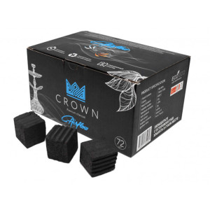 Кокосовый уголь для кальяна Crown Airflow 72 кубика 25мм