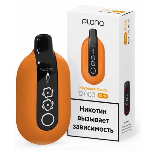 Электронная сигарета PLONQ ULTRA 12000 затяжек - Клубника Манго