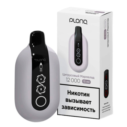Электронная сигарета PLONQ ULTRA 12000 затяжек - Цитрусовый мармелад