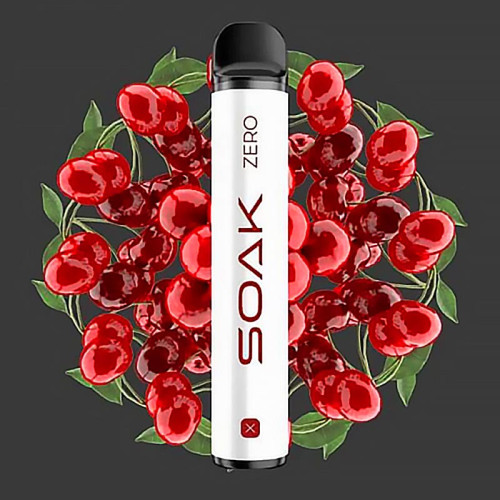 Электронная сигарета SOAK X ZERO 2200 затяжек - Sweet cherry (Вишня)