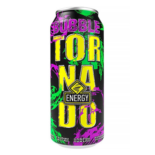 Энергетический напиток TORNADO - Bubble (Бабл гам) 450мл