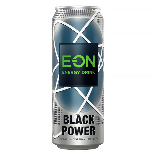 Энергетический напиток E-On - Black Power (Оригинальный) ЖБ