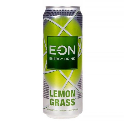 Энергетический напиток E-On - Lemongrass (Лемонграсс лимон яблоко) ЖБ