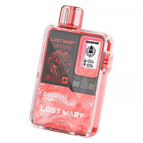 Электронная сигарета Lost Mary 12000 затяжек - Вишня Лайм Лед