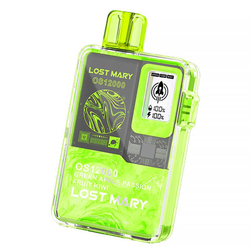 Электронная сигарета Lost Mary 12000 затяжек - Зеленое Яблоко Маракуйя Киви