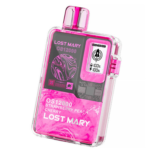 Электронная сигарета Lost Mary 12000 затяжек - Клубника Персик Вишня