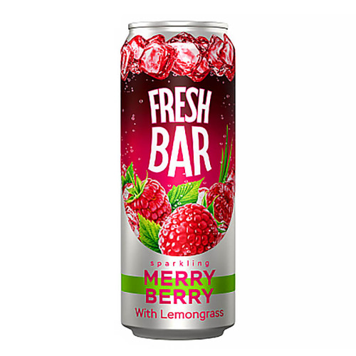 Напиток газ. Fresh BAR - Marry Berry (Малина Лемонграсс)  450мл ЖБ