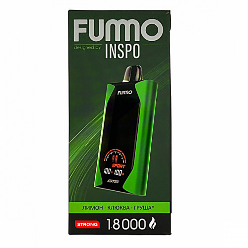 Электронная сигарета FUMMO GTS 18000 затяжек - Лимон Клюква Груша