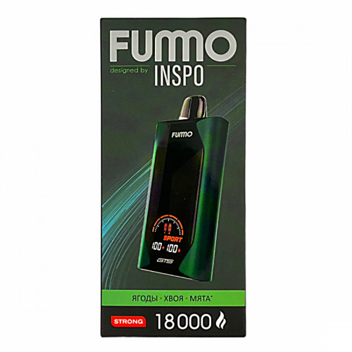 Электронная сигарета FUMMO GTS 18000 затяжек - Ягоды Хвоя Мята