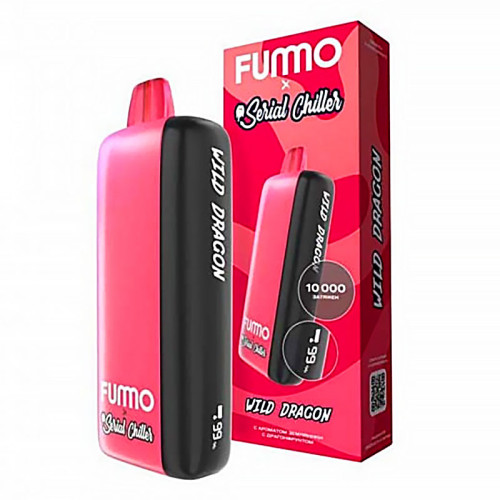 Электронная сигарета Fummo INDIC SERIAL CHILLER 10000 затяжек - Земляника с драгонфрутом