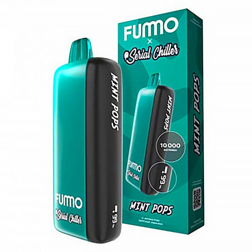 Электронная сигарета Fummo INDIC SERIAL CHILLER 10000 затяжек - Мятная жвачка