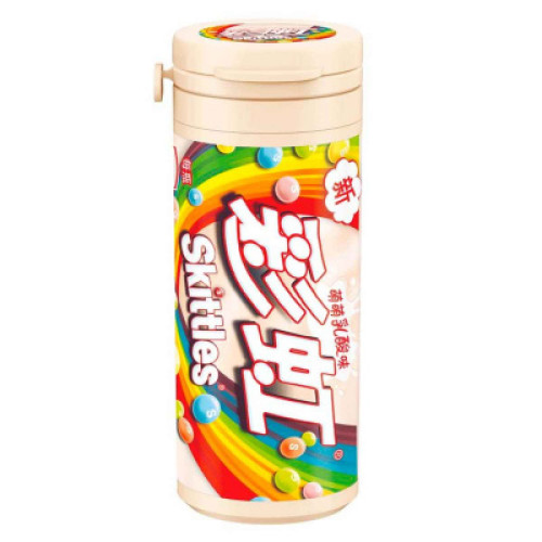 Жевательные конфеты Skittles - со вкусом фруктов в йогурте (БЕЛЫЙ)