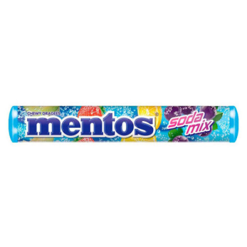 Жевательные конфеты Mentos Roll Soda Mix 37г