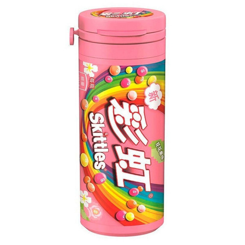 Жевательные конфеты Skittles - Со вкусом цветов (РОЗОВЫЙ) 30г