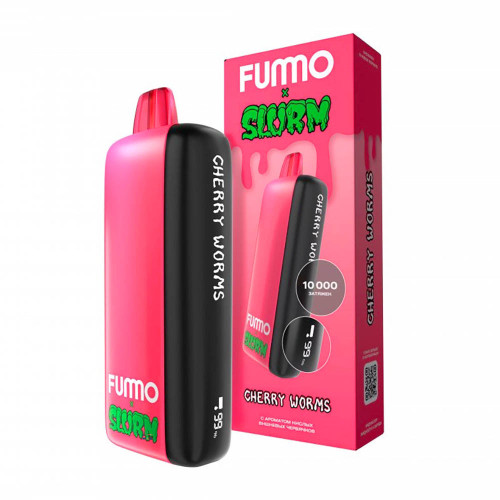 Электронная сигарета Fummo INDIC Slurm 10000 затяжек - Кислые Вишневые Червячки