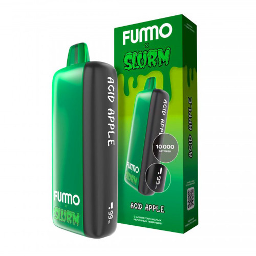 Электронная сигарета Fummo INDIC Slurm 10000 затяжек - Кислые Яблочные Леденцы