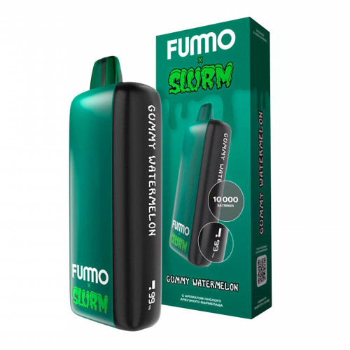 Электронная сигарета Fummo INDIC Slurm 10000 затяжек - Кислый Арбузный Мармелад