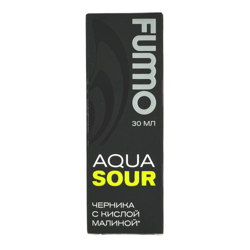 Жидкость Fummo Aqua Sour - Черника с кислой малиной 30мл 20мг