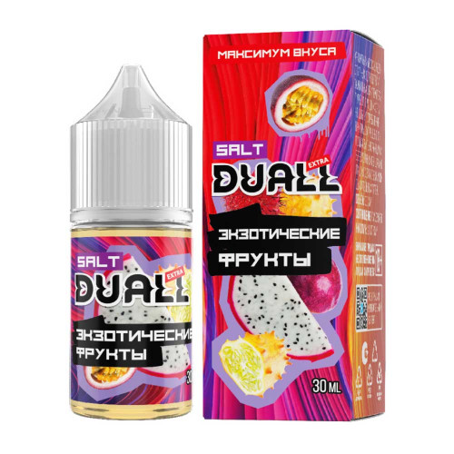 Жидкость DUALL SALT EXTRA - Экзотические фрукты 30мл 20мг hard