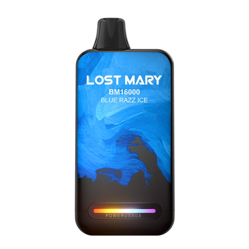 Электронная сигарета LOST MARY BM 16000 затяжек - Blue Razz Ice (Голубика Малина Лед)