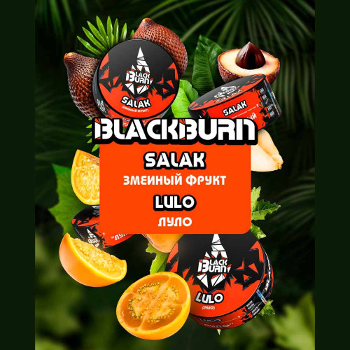 Табак для кальяна Black Burn - Луло (Lulo) (Ананас Маракуйя Апельсин Клубника) 25г