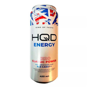 Энергетический напиток HQD Energy - Classic Power ZERO (Без Сахара) 450мл