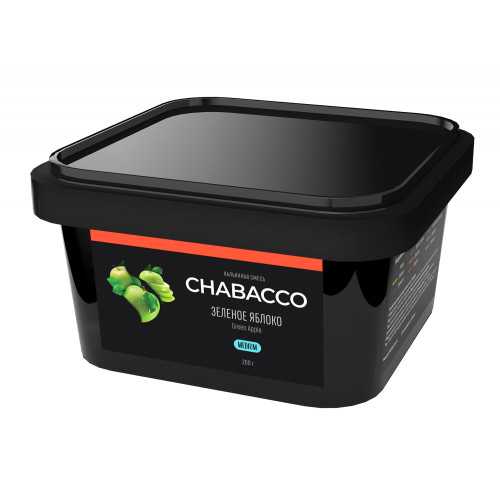Смесь для кальяна Chabacco MEDIUM - Green Apple (Зеленое яблоко) 200г