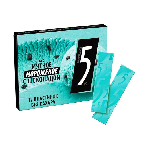 Жевательная резинка Five 5 - Мятное мороженое с шоколадом 32г
