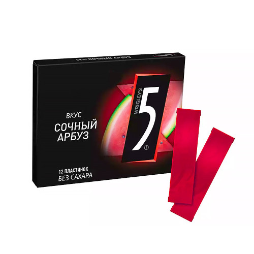 Жевательная резинка Five 5 - Сочный арбуз 15,6г