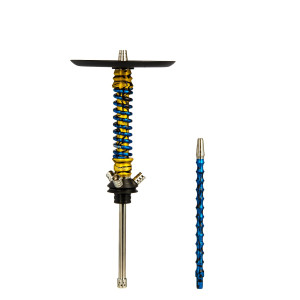 Кальян MAMAY CUSTOMS Coilovers MINI синий сплеш-золотой сплеш (без колбы)