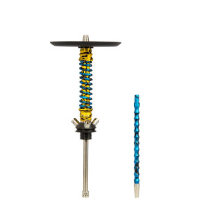 Кальян MAMAY CUSTOMS Coilovers MINI золотой сплеш-голубой сплеш (без колбы)