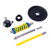 Кальян MAMAY CUSTOMS Coilover Micro сине-жёлтый (без колбы)