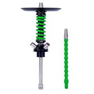 Кальян MAMAY CUSTOMS Coilover Micro чёрно-зелёный (без колбы)