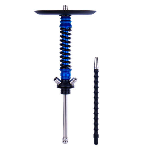 Кальян MAMAY CUSTOMS Coilovers MINI голубой лак - черный (без колбы)